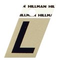 Hillman 1.5 in. Black Aluminum Self-Adhesive Letter L 1 pc, 6PK 840516